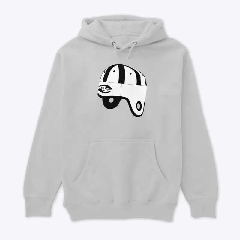 Premium Hoodie with Classic Helmet Logo